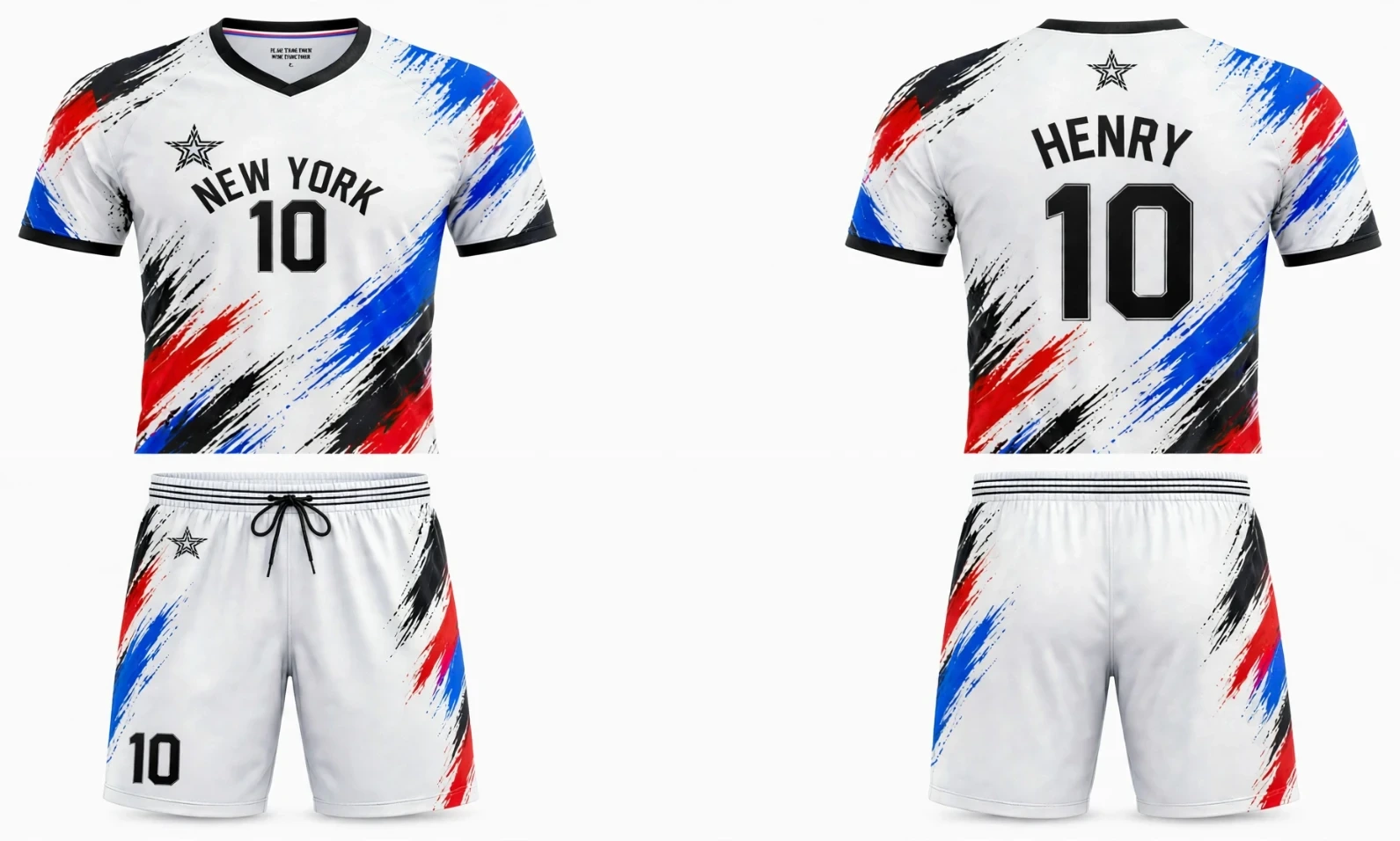 Soccer jersey and shorts set